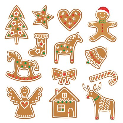 Новогодние трафареты пряников козуль