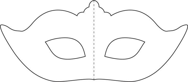 Лекало маски карнавальной