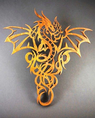 Дракон выпиливание лобзиком