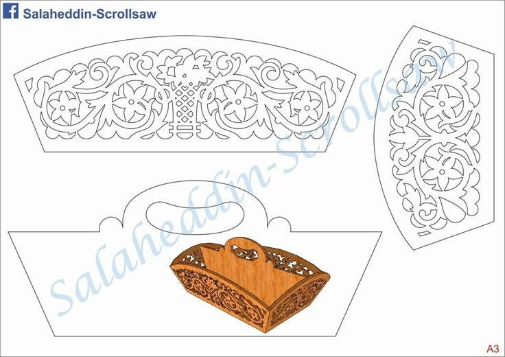 Конфетница выпиливание лобзиком чертежи