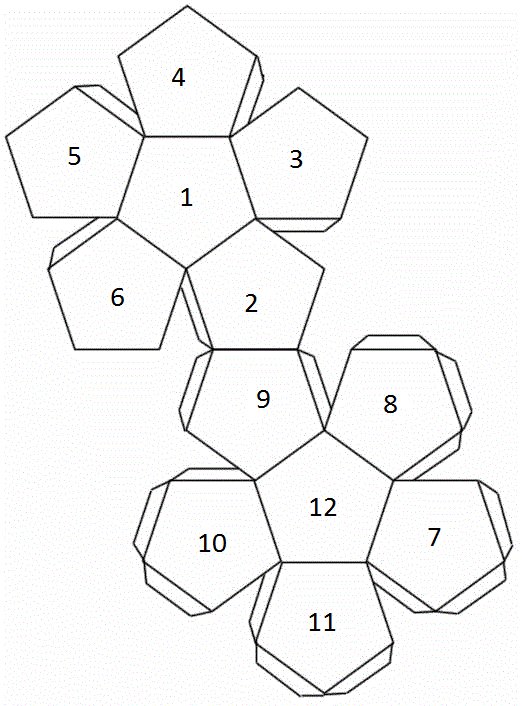 Додекаэдр развертка а4