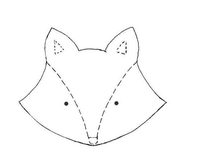 Выкройка головы лисы