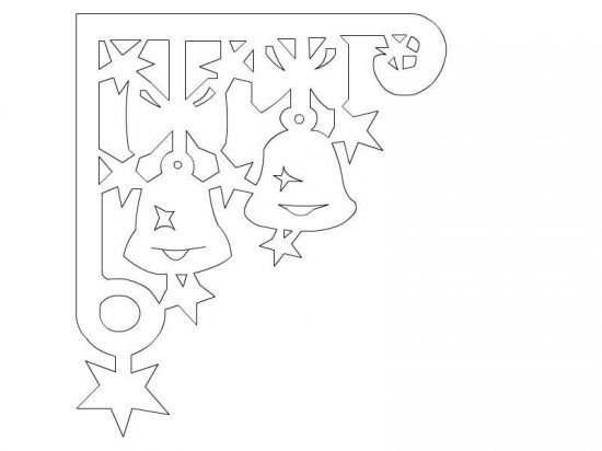 Новогодние трафареты для вырезания