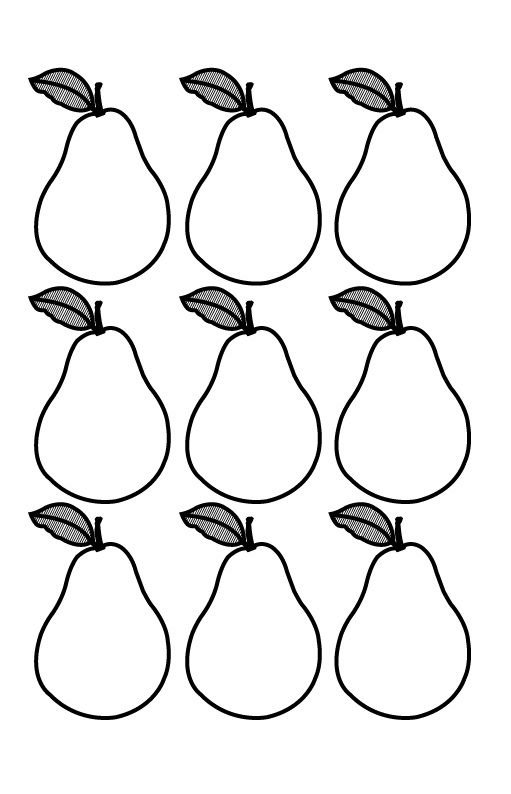 Трафарет "фрукты"