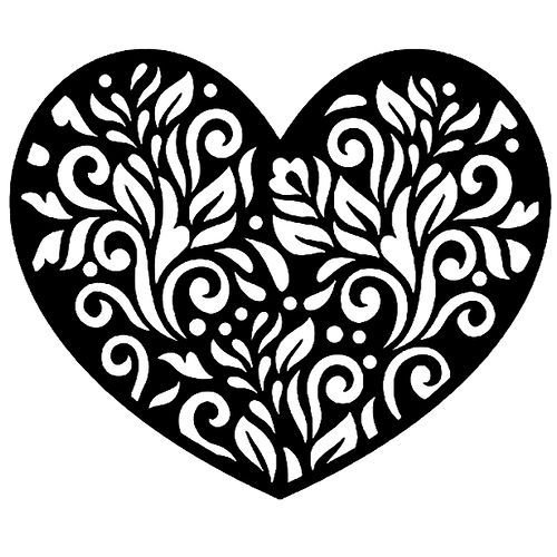 Вытынанки сердечки