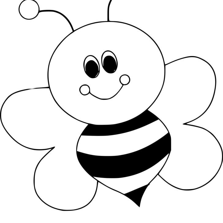 Трафарет пчелки