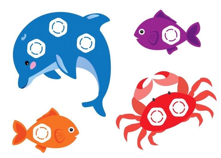 Пластилиновые заплатки рыбка