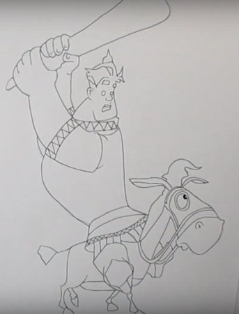 Рисуем богатыря