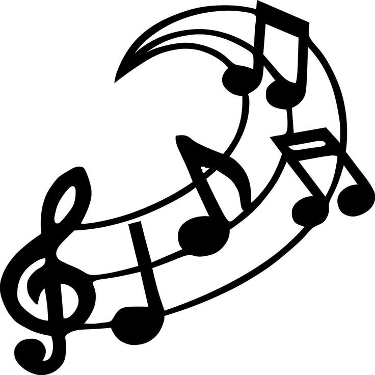 Музыкальная раскраска Ноты