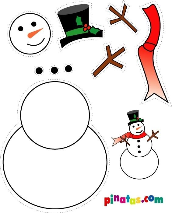 Заготовки для снеговика