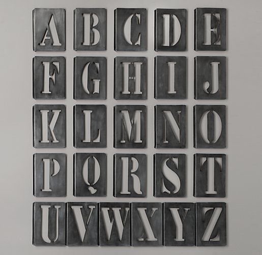 Буквенный трафарет