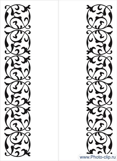 Узор бордюр для трафарета