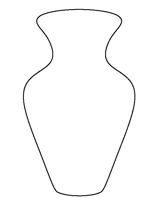 Шаблон вазы