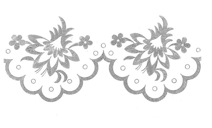 Кружево трафарет