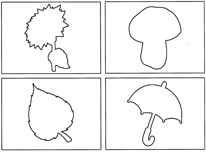 Трафареты разных предметов