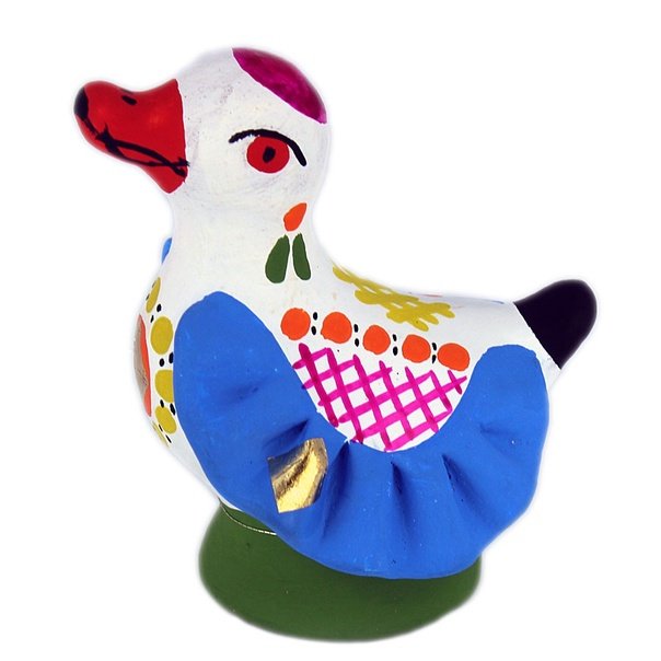 Дымковская игрушка уточка роспись