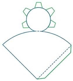 Развёртка конуса для склеивания шаблон