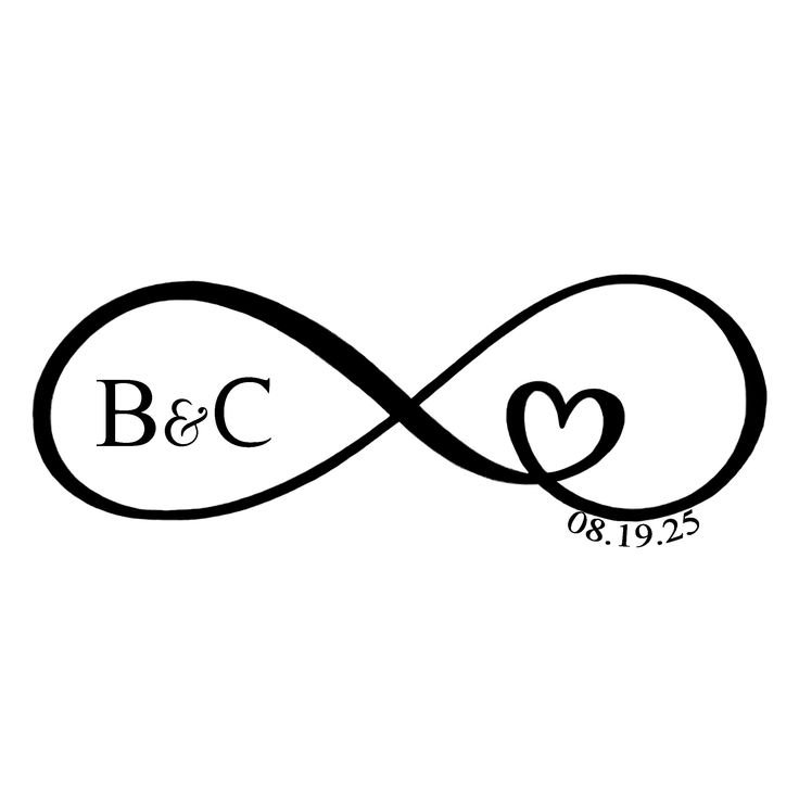 Бесконечность тату эскиз