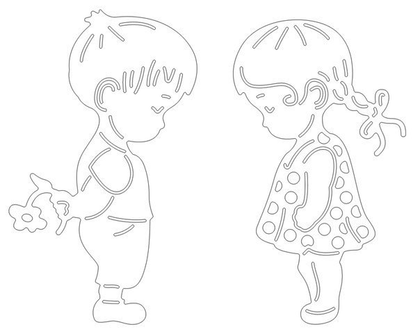 Вытынанки дети