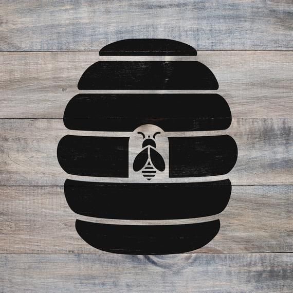 Улей трафарет для рисования