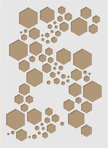 Трафарет геометрия для стен