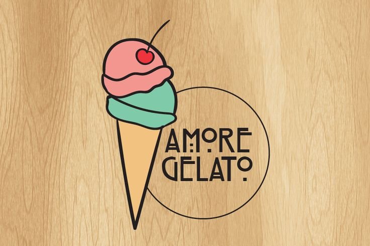 Логотип магазина мороженого