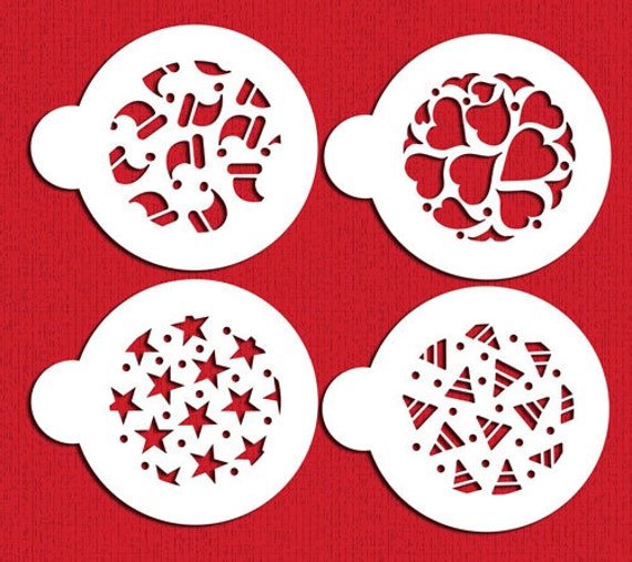 Трафареты для декора печенья