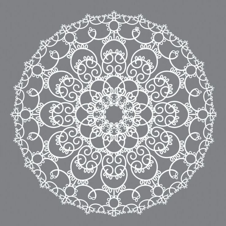 Трафарет кружева