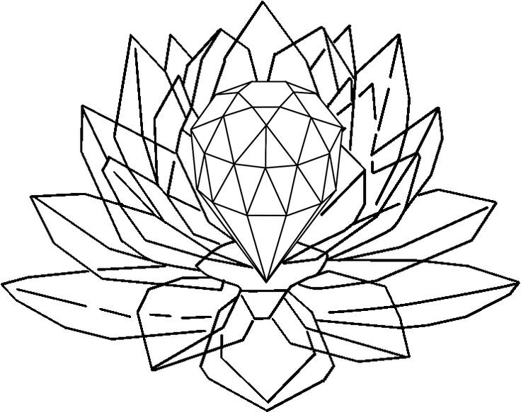 Раскраска Кристалл