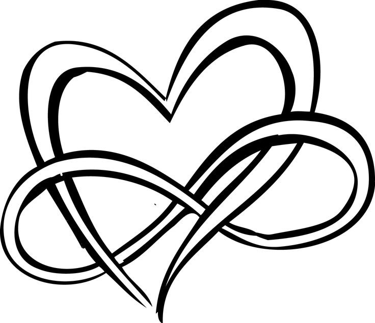 Знак бесконечности раскраска