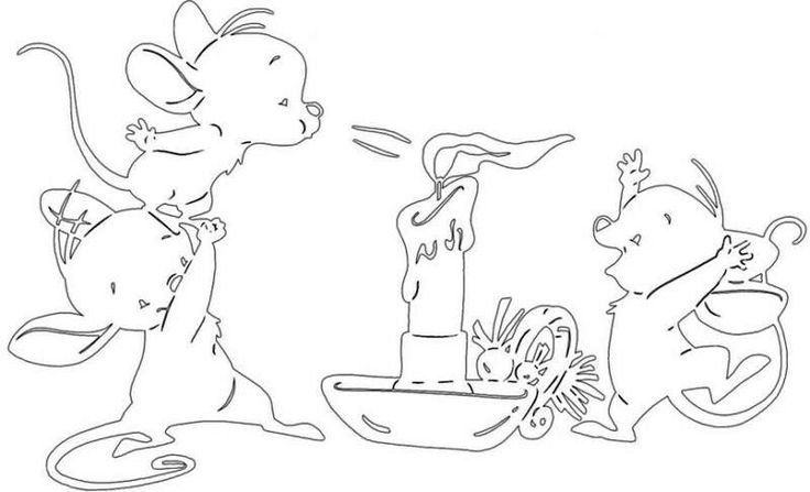 Вытанки мышата на новый год