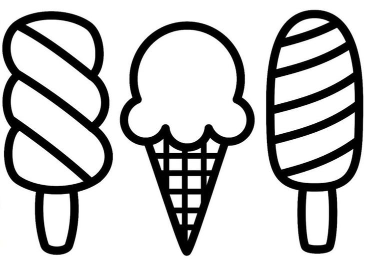 Рисунки для срисовки мороженое