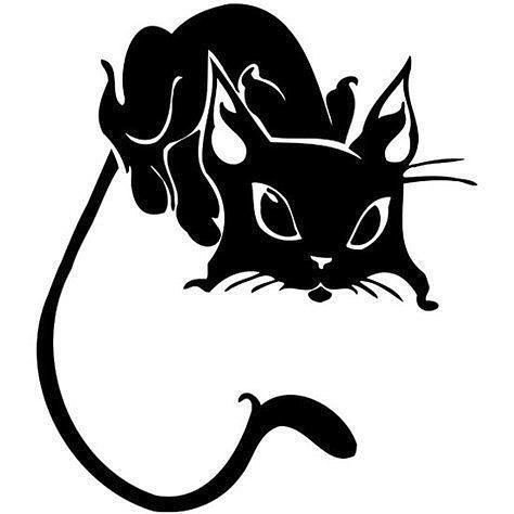 Трафареты кошек для декора