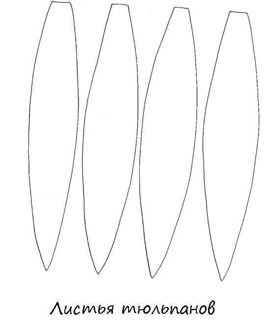 Трафареты листиков для цветов