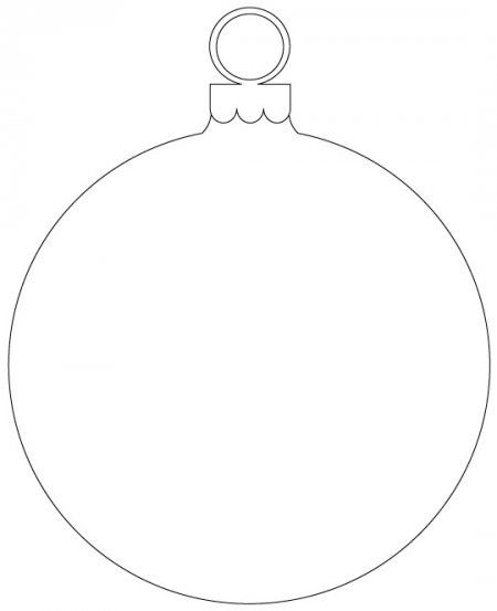 Новогодний шар трафарет