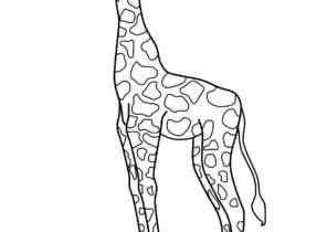 Жираф шаблон для аппликации