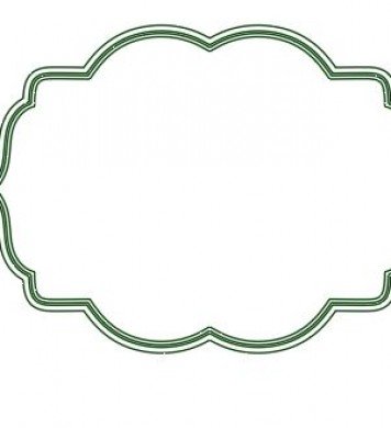 Трафарет табличка для пряника