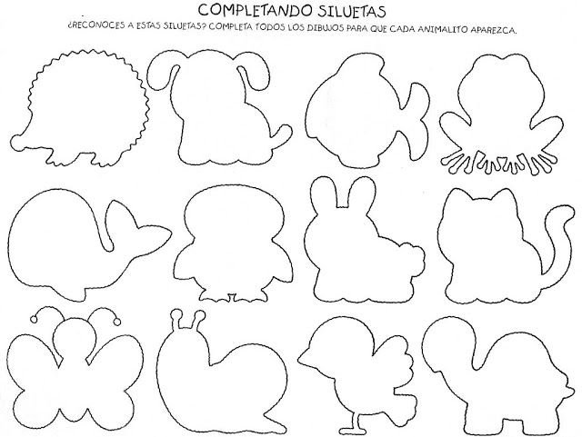 Трафареты фигурок для вырезания