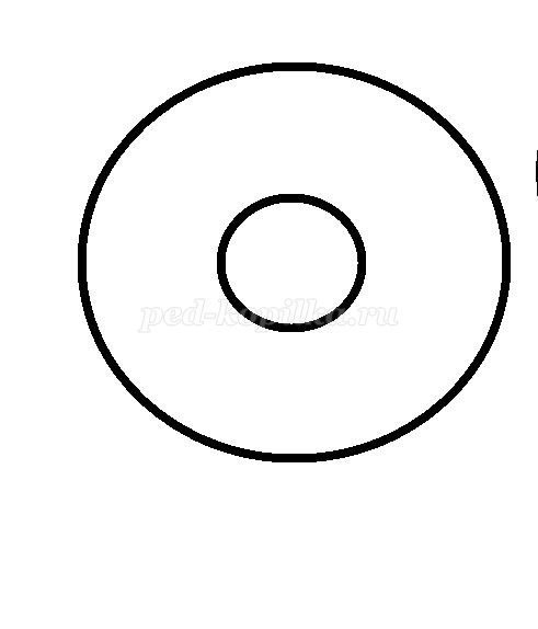 Круг для помпона шаблон