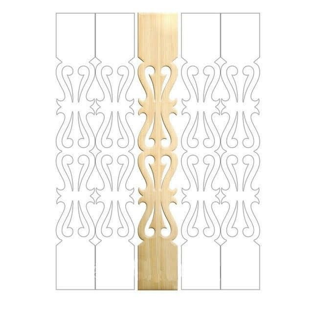 Прорезная резьба балясины