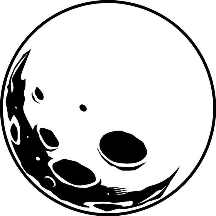 Луна контур