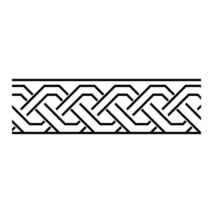 Геометрический орнамент в полосе