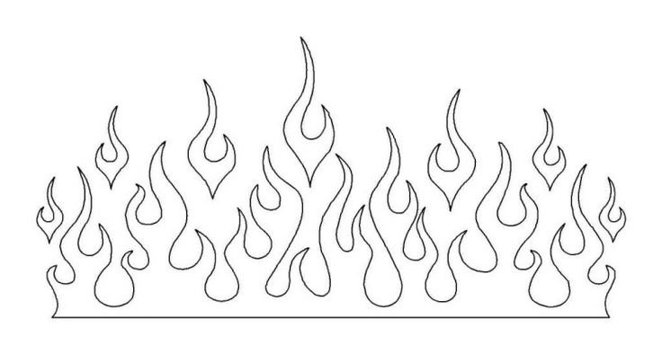 Пламя эскиз