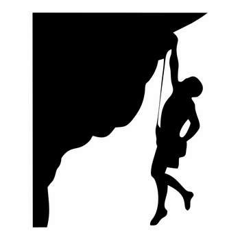 Скалолаз силуэт