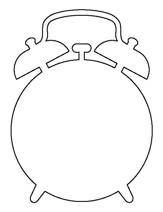 Будильник раскраска