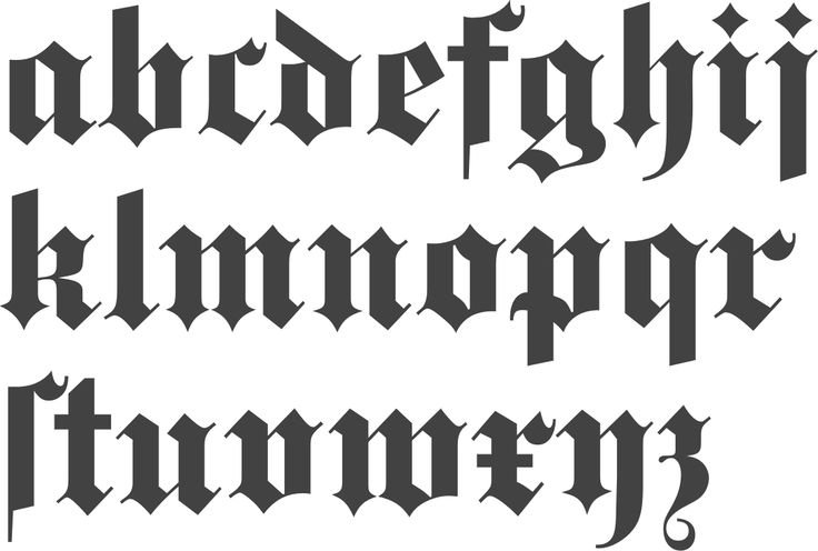 Германская каллиграфия Готика