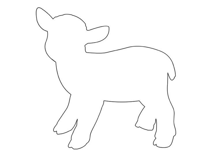 Контуры животных для аппликации