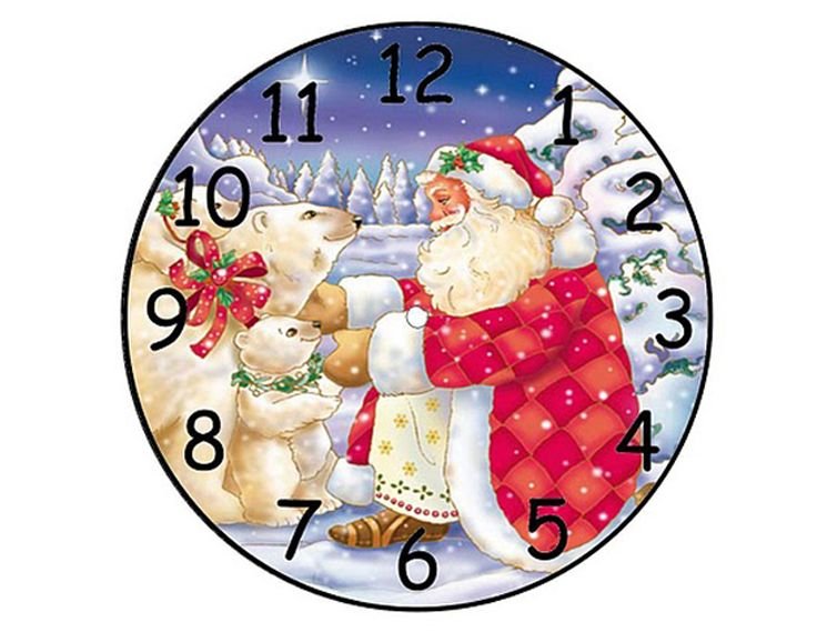 Циферблат новогодних часов