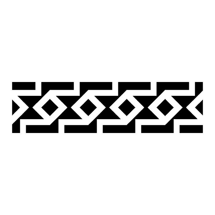 Геометрический орнамент в полосе