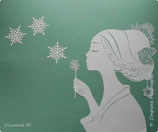 Вытынанка девушка